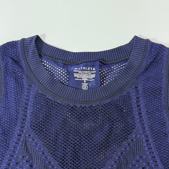 Athleta Navy Mesh Tank Top - Picture 6 of 7